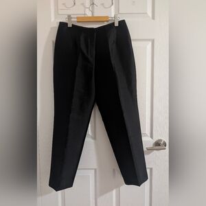 Talbots Silk Blend Black Satin Dress Pants Evening Quiet Luxury Chic -  10P